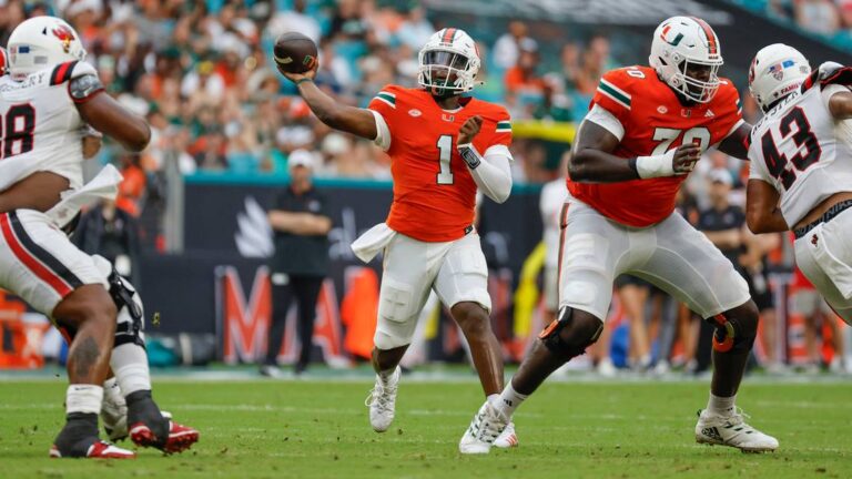 Ball State Football vs Miami Hurricanes Football Match Player Stats