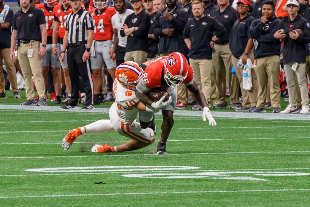 Clemson Tigers Football vs Georgia Bulldogs Football Match Player Stats