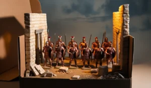 Trojan War Shoe-Box Diorama