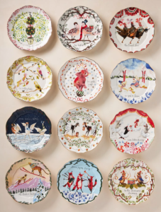 12 Days of Christmas Plates